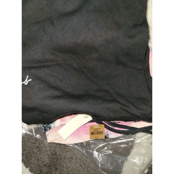 VS PINK VARSITY PULLOVER TEE HOODIE MISTY ROSE TIE DYE - Picture 5 of 6